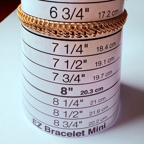 14k Solid Yellow Gold 8 Eight Fancy Infinity Link Chain 4mm Wide Bracelet 6.75” - Picture 8 of 11